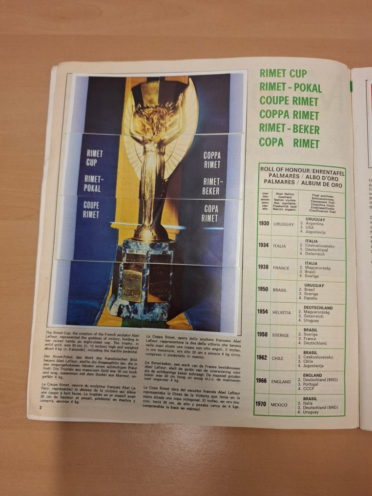 Panini World Cup München 74 - No writing - NO RP! - Johan Cruyff - Complete album - Excellent (EX) #4.3