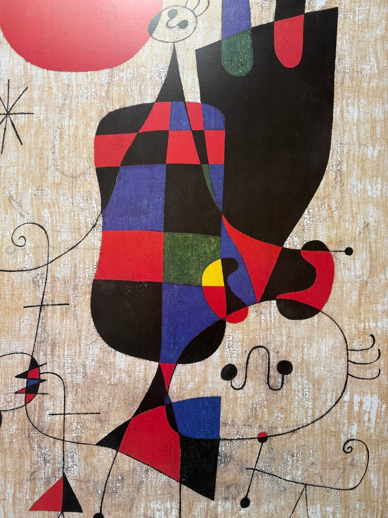 Joan Miro (1893-1983) - Personnages et chien devant le soleil #3.2