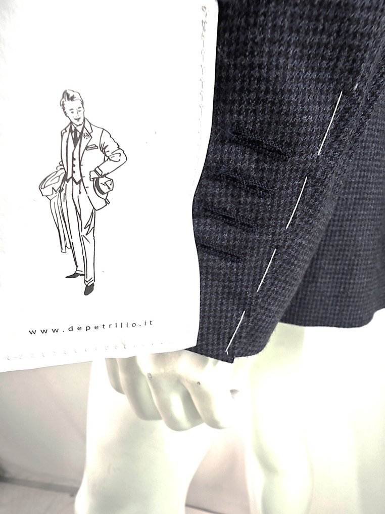 De Petrillo Napoli - NEW, Wool, Houndstooth - Suit - New with tags #4.3