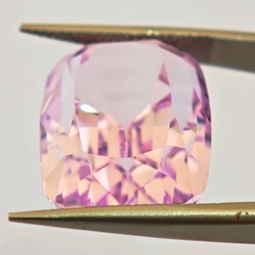 Senza Prezzo di Riserva Kunzite - 24.82 ct - Antwerp Laboratory for Gemstone Testing (ALGT) - Kunzite rosa #2.1