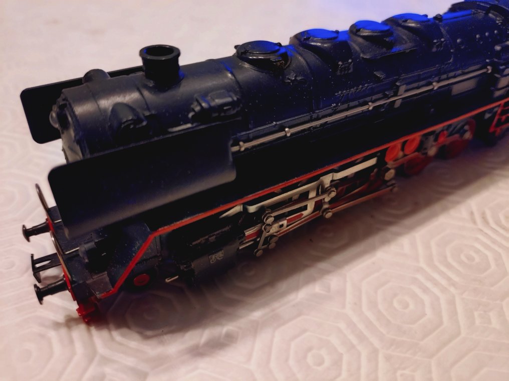 Märklin H0 - 3027.5 - Gőzmozdony tartozékkal (1) - BR44 met telex op de tender - DB #1.0