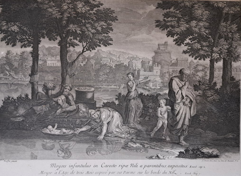 Nicolas Poussin (1594-1665), after (and others) - scene bibliche , Moyses infantulus #1.0