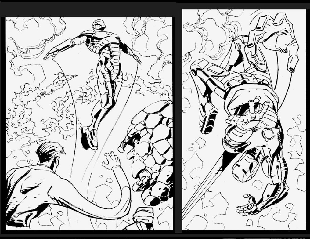 Caracuzzo, Giancarlo - 1 Original page - Fantastic Four vs Iron Man #1.0