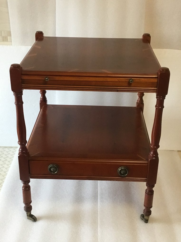 Ghinza - Mesa de centro - Mogno - Mesinha com rodízios #1.0