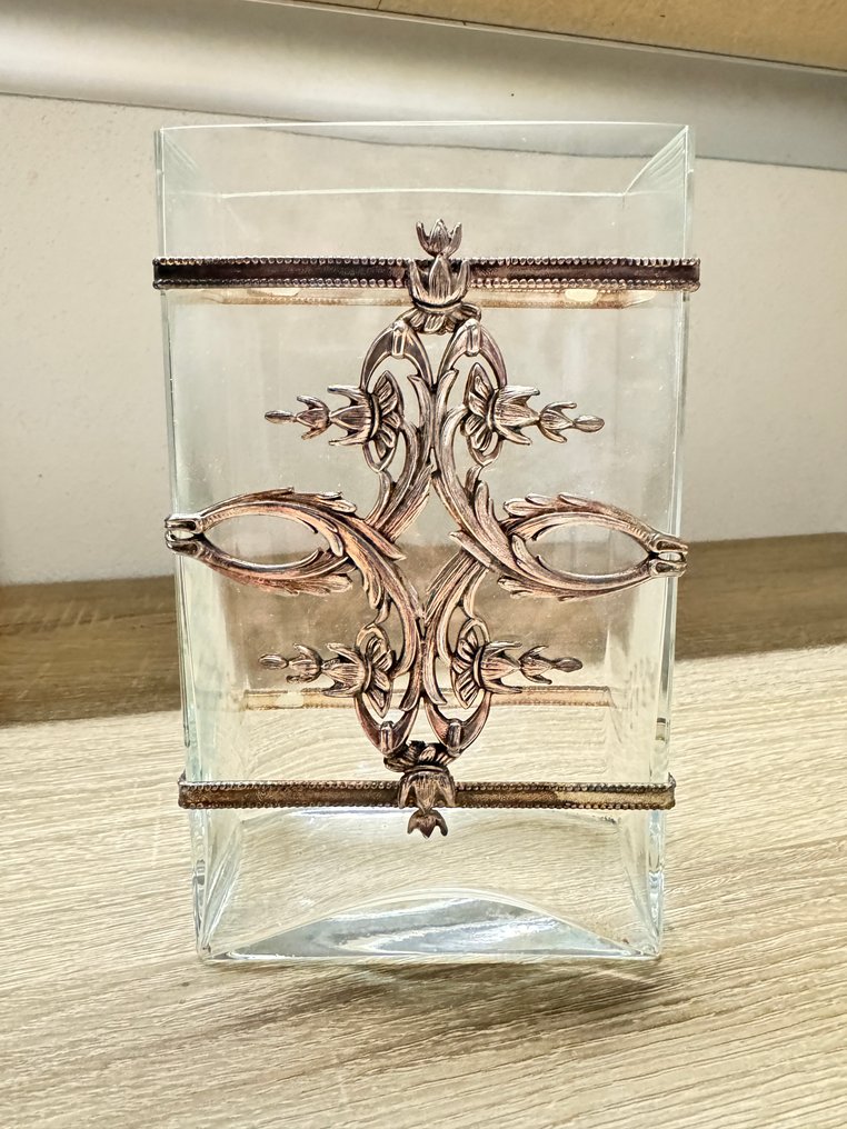 Vase - Krystal - Krus af krystal og sølv #1.0