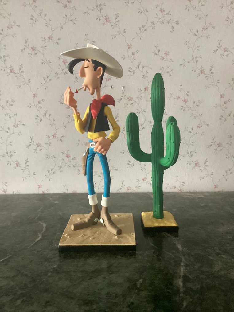 Lucky Luke - 2 Lucky Luke steekt zijn sigaret aan + De cactus - LMZ #1.0
