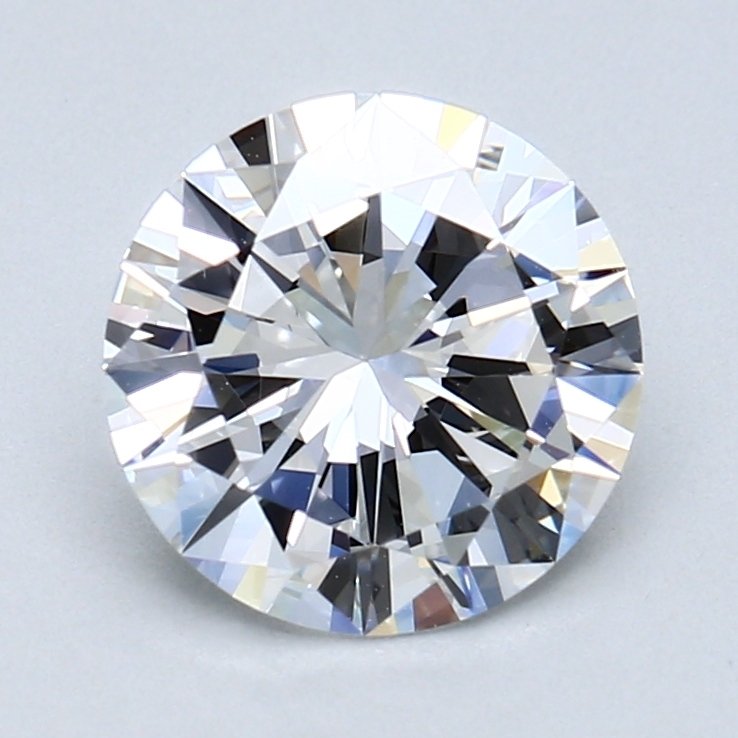 1 pcs 钻石 (天然) - 2.01 ct - 圆形 - D (无色) - VVS2 极轻微内含二级 - 美国宝石研究院(GIA) #1.0