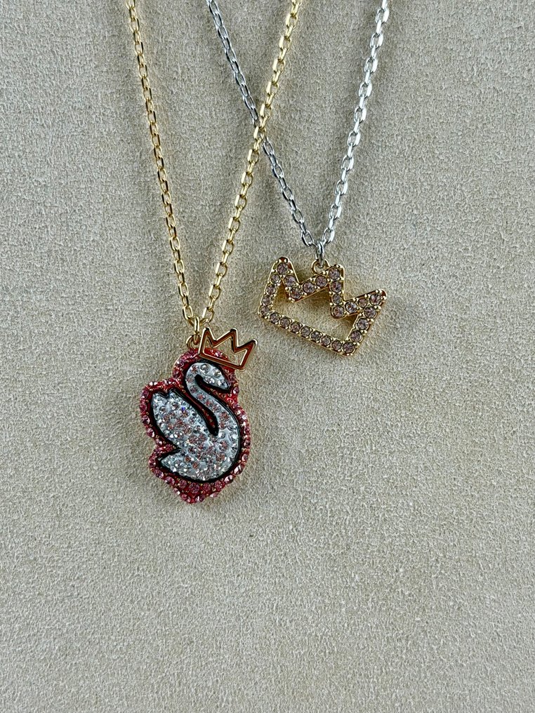 Swarovski - Figurine - Pair necklace Gema Mixed (2) - Crystal #1.0