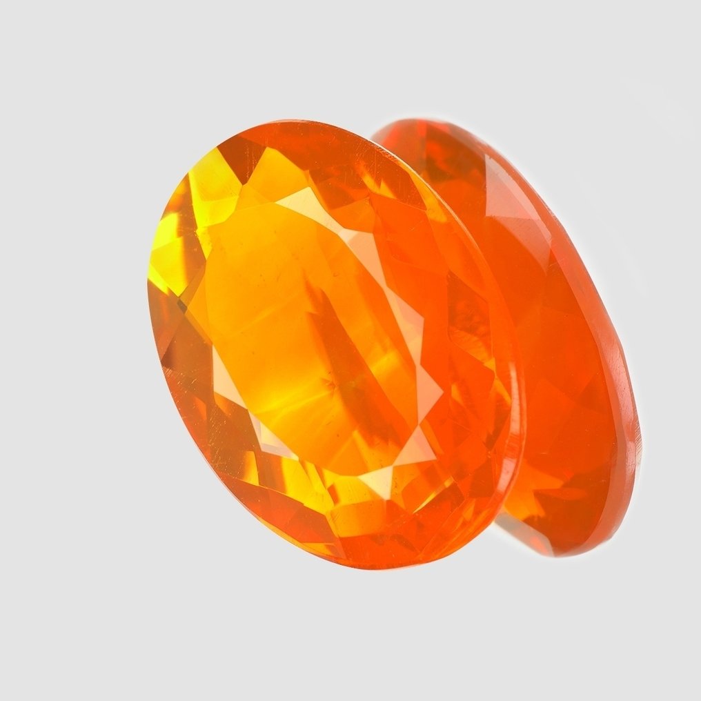 Fără preț de rezervă - 1 pcs Portocaliu Opal de Foc - 4.38 ct - Asociația internațională de pietre prețioase colorate (ICA GemLab) #3.2