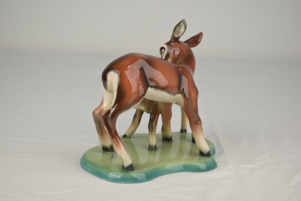 bcm - Barraud Messeri - Sculpture, bambi - 22 cm - Ceramic #3.2