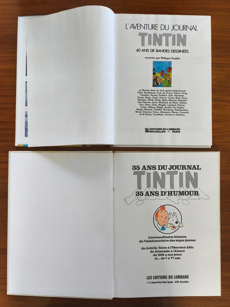 Journal Tintin - Ensemble de 2 ouvrages autour du "Journal Tintin" - 2x C - 2 Album - Erstausgabe - 1981/1986 #3.2