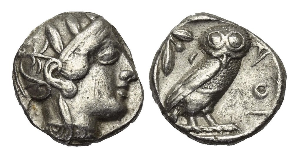 阿提卡， 雅典 Tetradrachm 454-404 BC #2.1