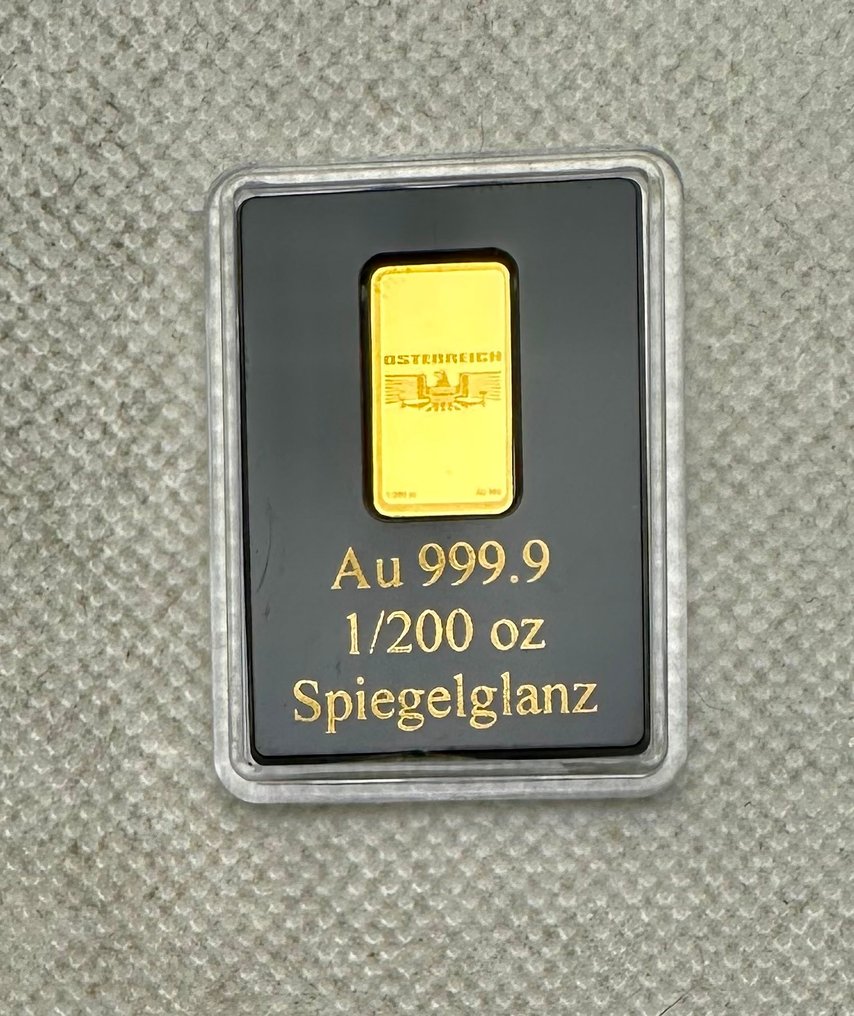 Austria. Gold bar Martinsturm ,oro , 1/200 Oz (.999) Proof, edición limitada!! (No reserve price) #4.3