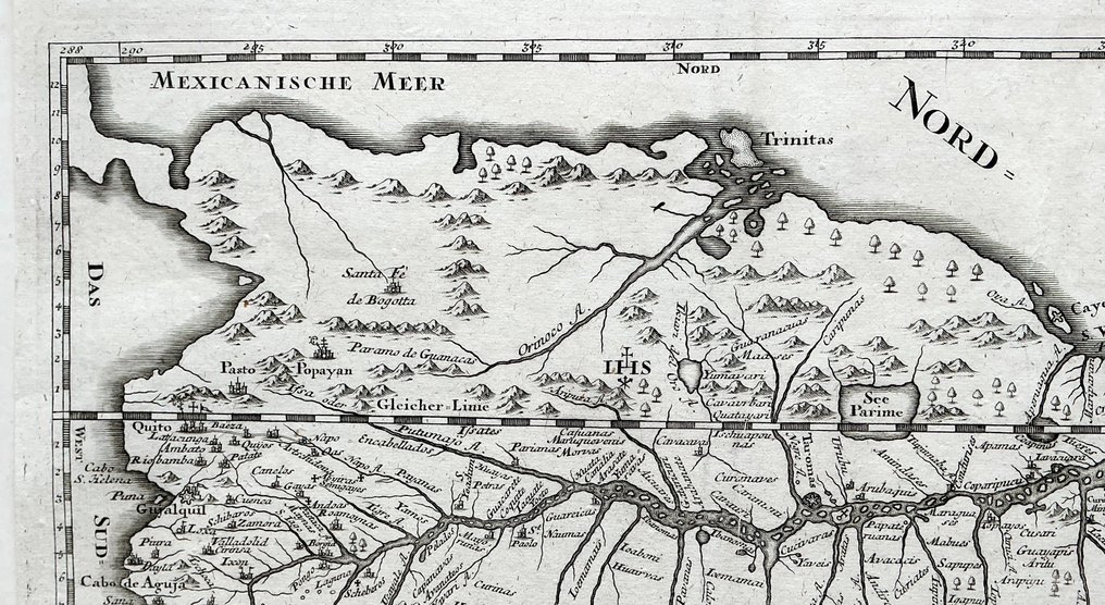 Zuid-Amerika - Amazonebekken; Samuel Fritz / Joseph Stöcklein - Strom Maragnon - 1721-1750 #3.2