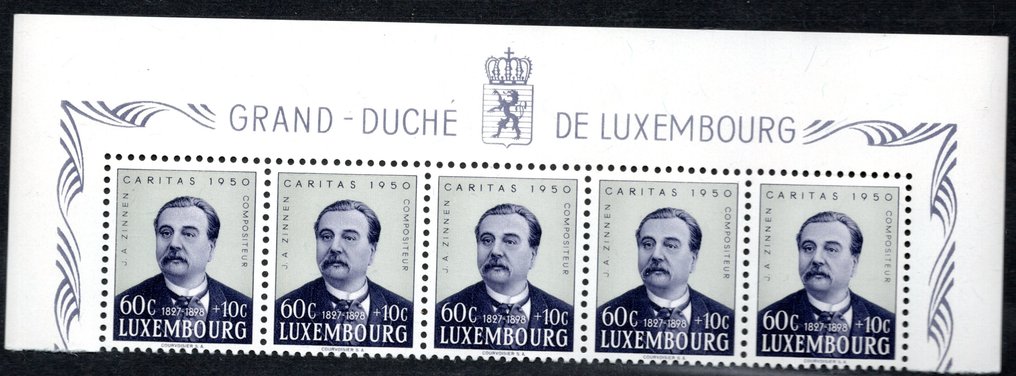 卢森堡 1939/1950 - 库存卡片选择——全球免费配送* - Michel 474/477 & blok 3 #2.1