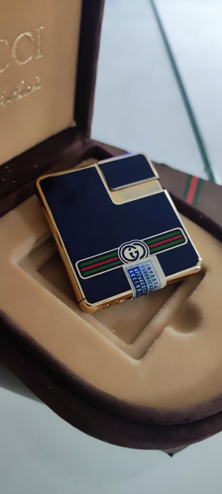 Gucci - Αναπτήρας τσέπης - Gold plated, Σμάλτο #1.0