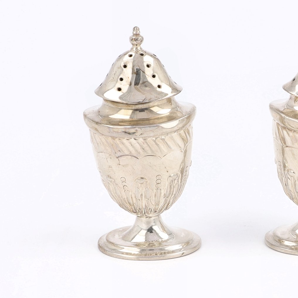 Joseph Witten - Ensemble de récipients pour sel et poivre (2) - Argent 925 #1.0