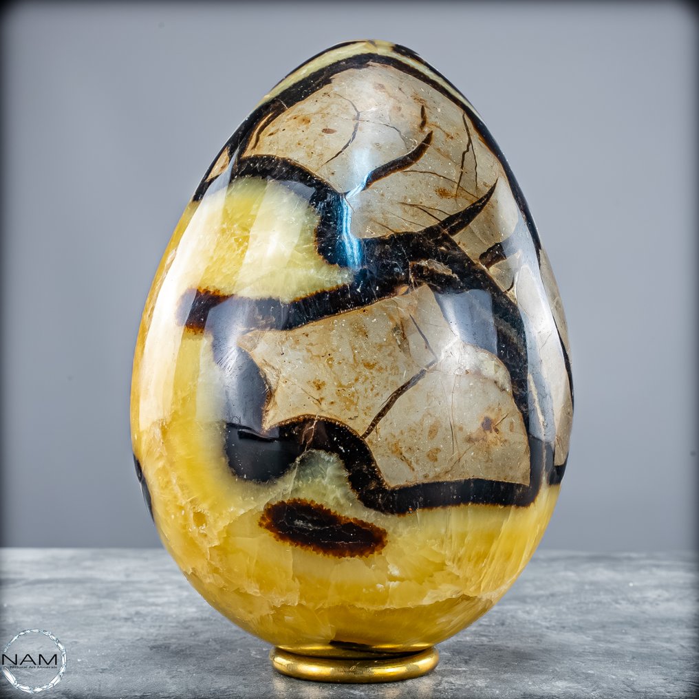 Naturligt, udtryksfuldt Septarian-æg min fascinerende musterung- 2584.66 g #4.3