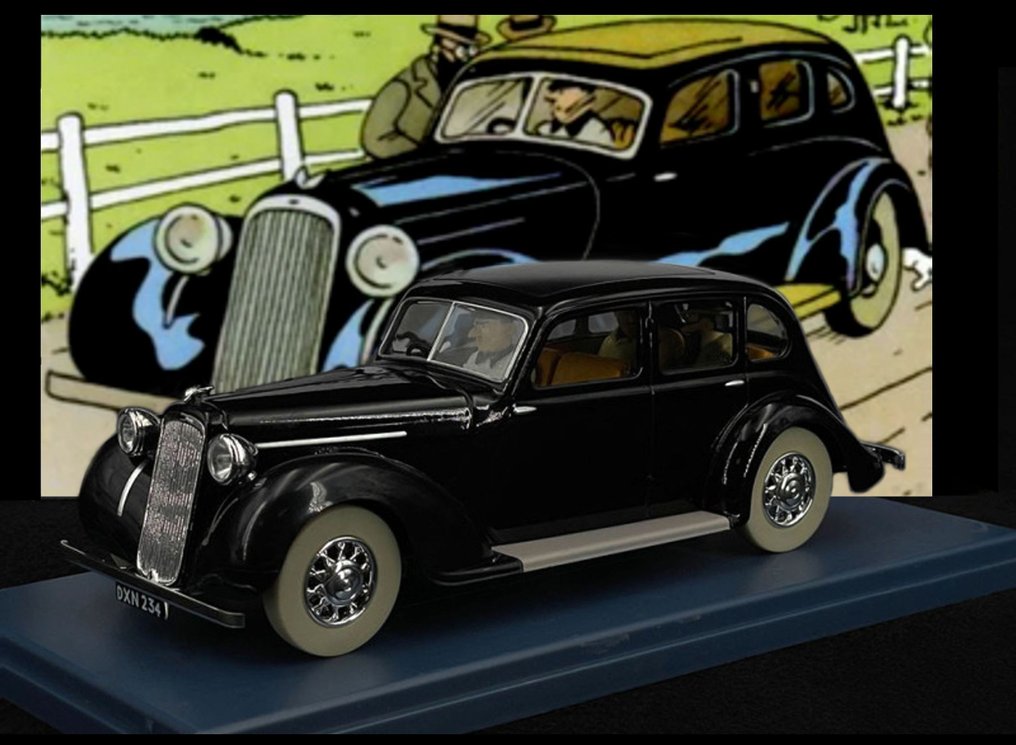 Moulinsart / Hachette - Tintin - Album : ''L'Ile Noire' version 1943 : La Humber Pullman de Wronzoff - 1:24 - (MINT / sealed) #3.2