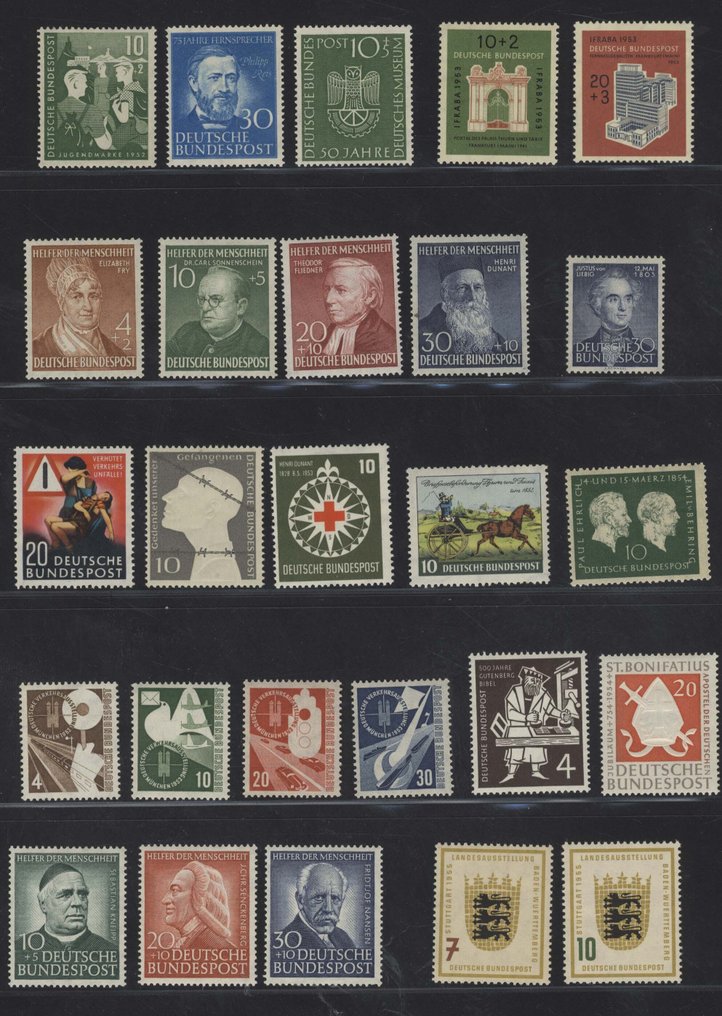 德国，联邦共和国  - 联邦共和国 高品质批次 后期价值，配有助手、IFRABA、交通展览等。 #1.0