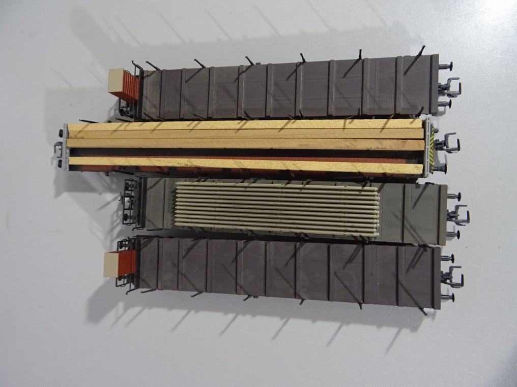 Roco H0轨 - 模型火车货运车厢 (4) - 4辆货车 #3.2