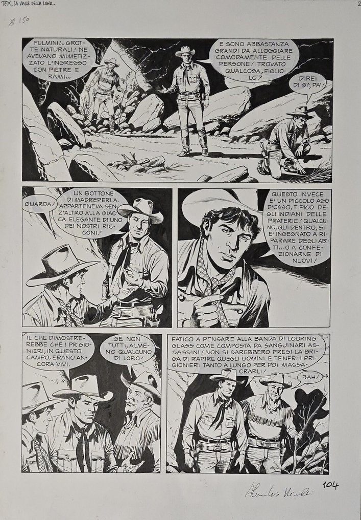 Piccinelli, Alessandro - 1 Original page - Tex - I Trappers di Yellowstone #1.0