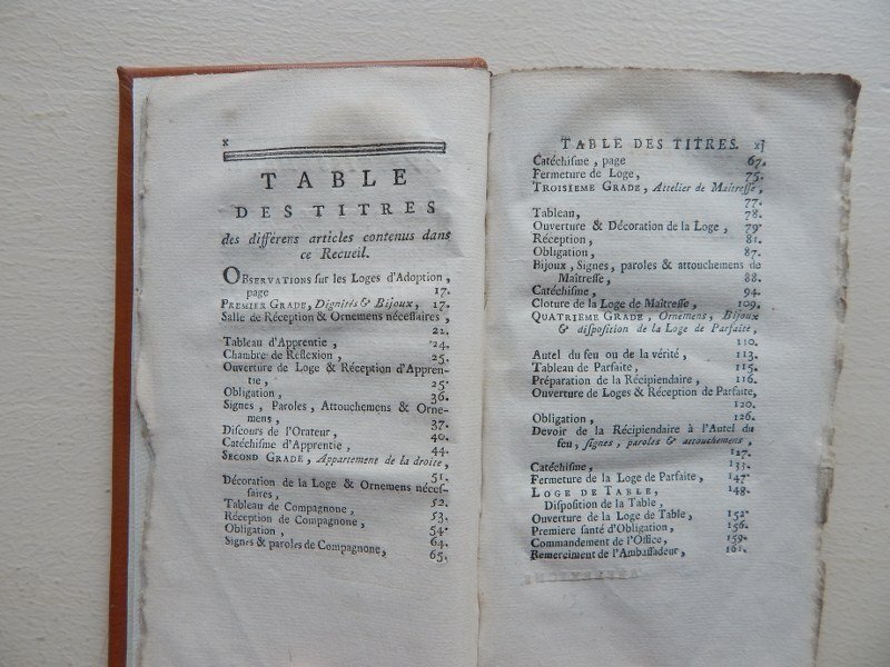 guillement de st victor - franc maconnerie La Vrai Maconnerie D'Adoption - 1779 #2.1