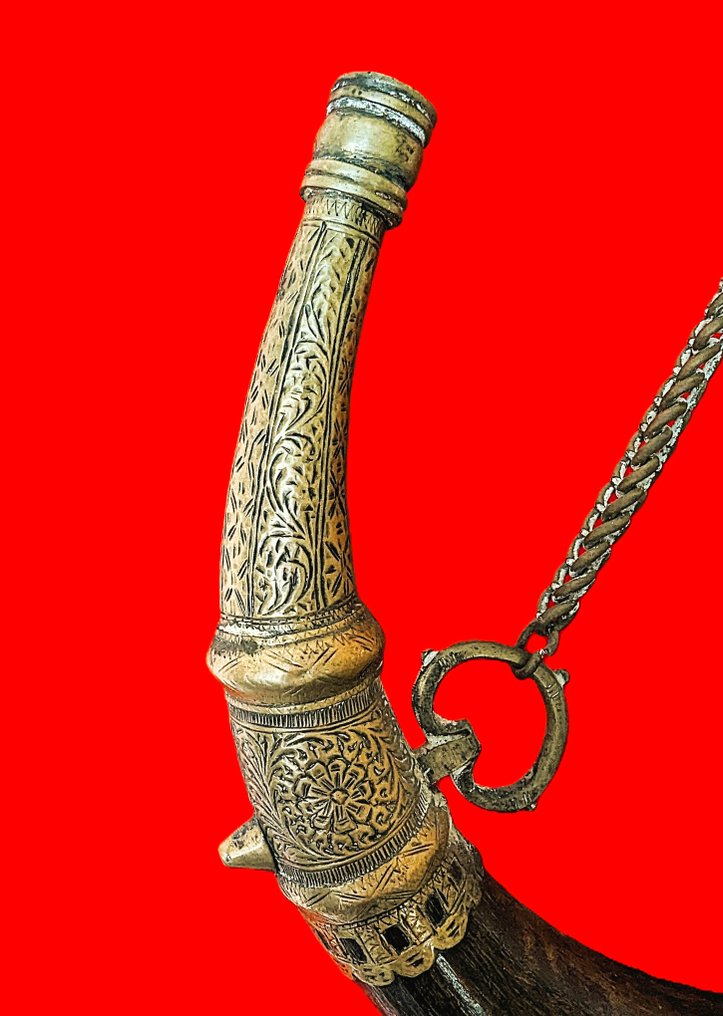 Κέρας πυρίτιδας - Χαλκός - Βόρεια Αφρική - Early 20th century #3.2