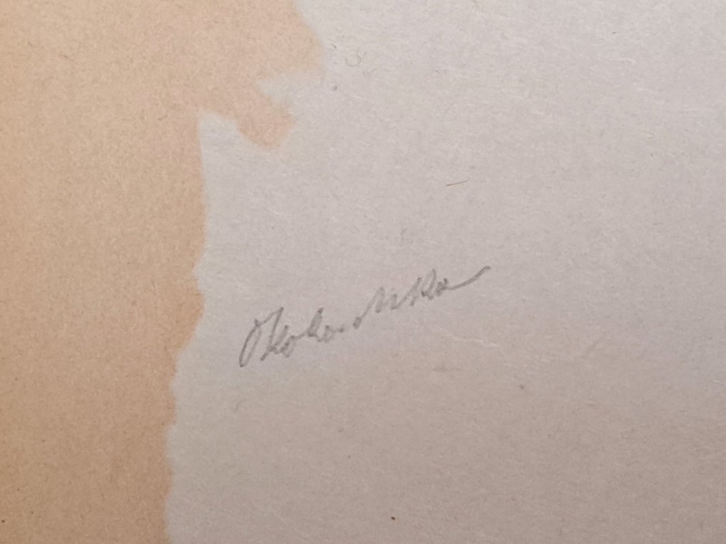 Oskar Kokoschka (1886-1980) - Gelbe und violette Iris #2.1