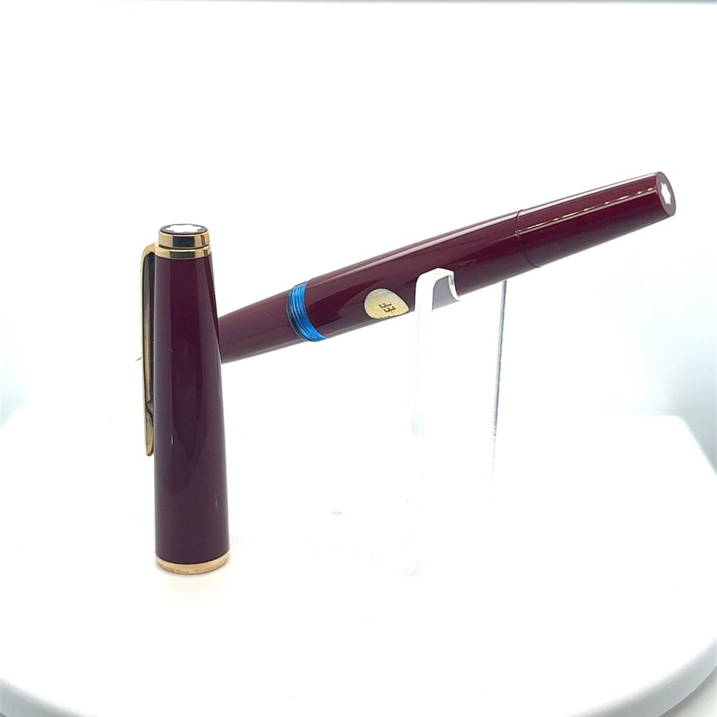 Montblanc - 1960´s Nº 32 - 585 Gold Nib EF Bordeaux Polished in New Conditions Gift Set - Fountain pen #4.3
