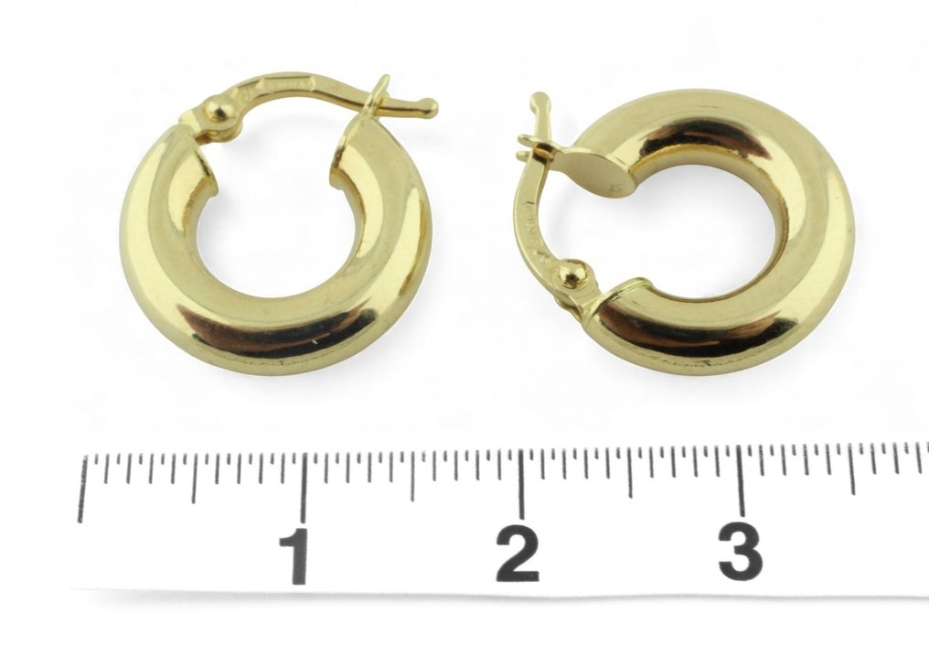 Boucles d'oreilles cerceau - 18 carats Or jaune #1.0