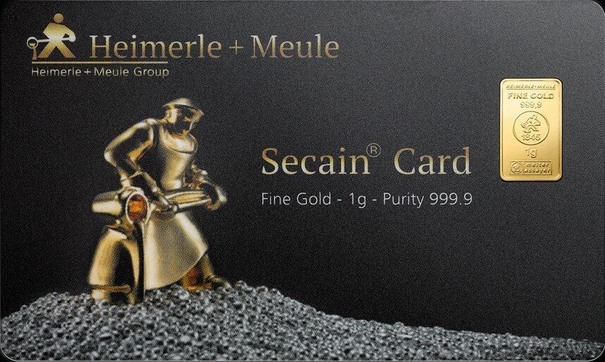 3 grams - Gold .999 - Heimerle + Meule - Sealed #1.0