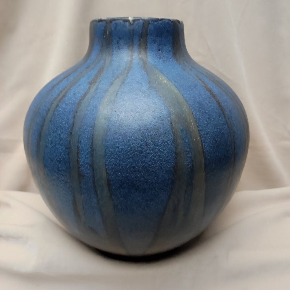 Karlsruhe Majolika Manufaktur - Friedegard Glatzle - Βάζο - 7823 - Πηλός - Μεγάλη μπαλόνι-βάζο 25 εκ. #1.0