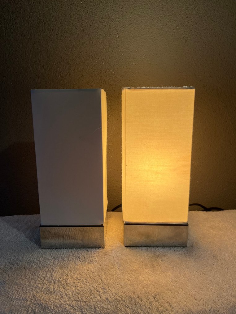 Jan des Bouvrie - 台灯 (2) - 纺织品, 金属 - Jan Des Bouvrie 灯具 #1.0