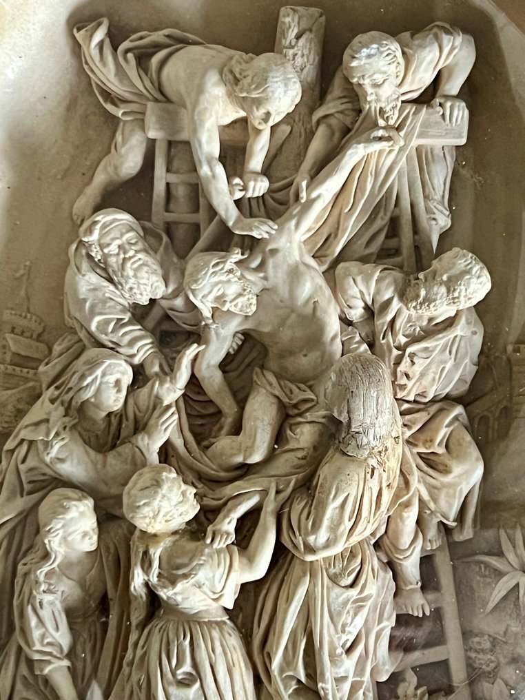 Casier - Relieff, La Déposition du Christ - 40 cm - Full som en alke. #4.3