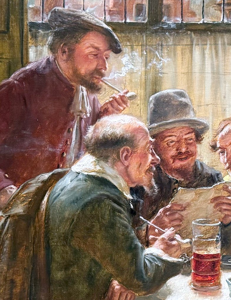 Fritz Wagner (1896-1939) - Allegra compagnia in un interno olandese #4.3