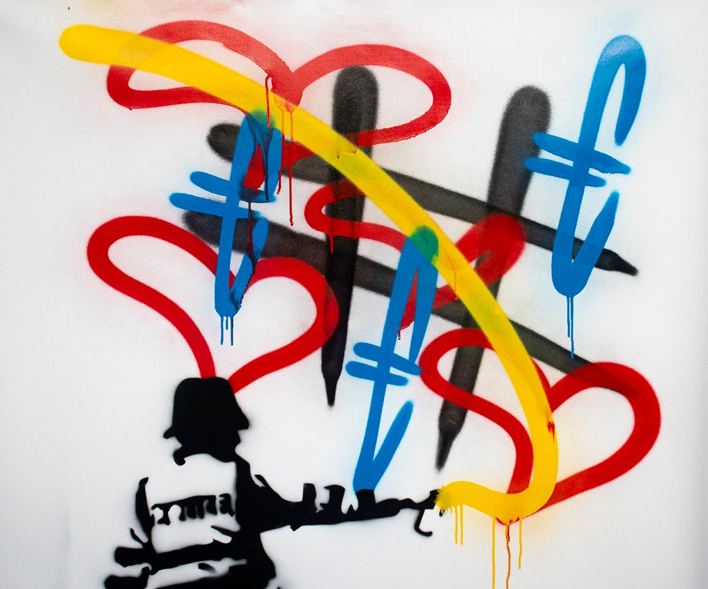 RAM - Vs Banksy Cop - Spreading Love - XL Size #2.1