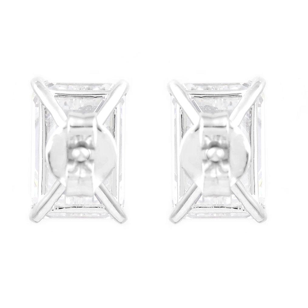 No reserve price - Earrings - 14 kt. White gold - 4.00ct. tw. Diamond (Lab-grown) - Diamond #2.1
