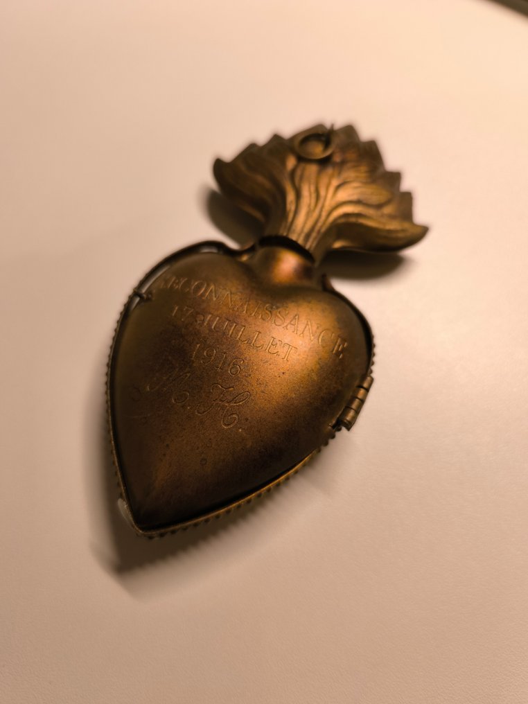 Αντίκες Λείψανο - Μέταλλο - 1910-1920 - Heilig Hart #3.2