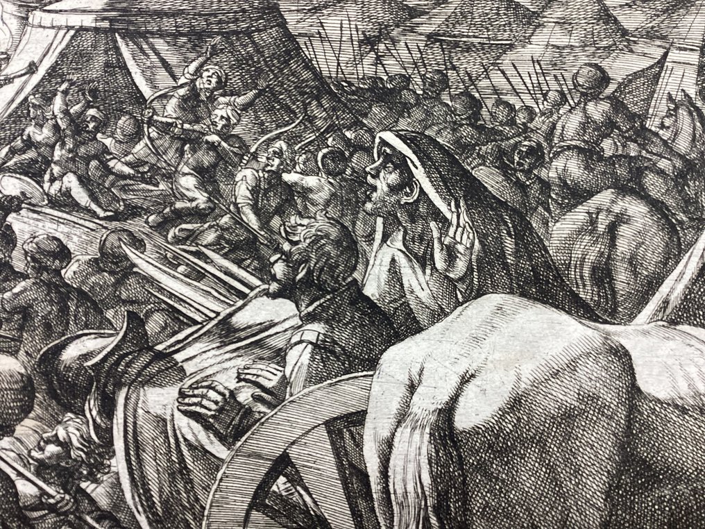 Antonio Tempesta (1555-1630) - Gedeone mette in fuga i nemici nel loro accampamento #4.3