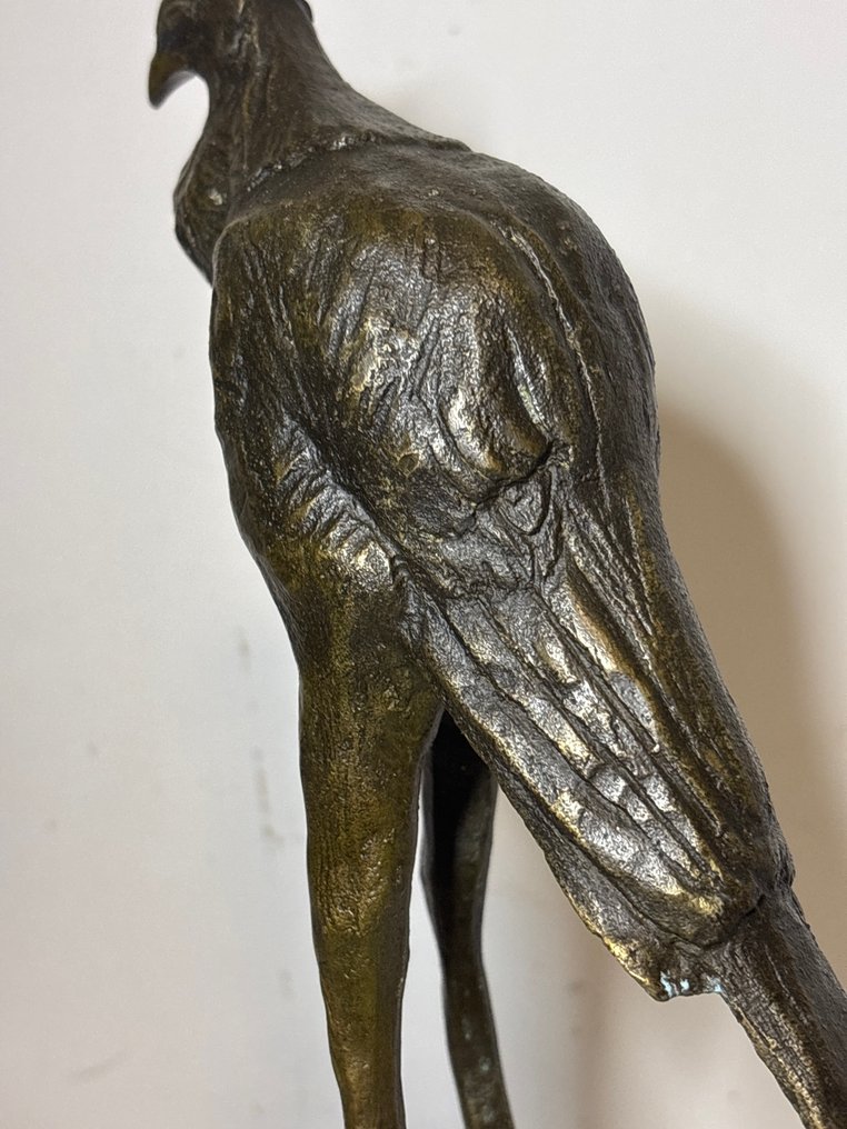 雕刻, Secretarisvogel - Bugatti reproduction - 26.5 cm - 青銅色 #4.3