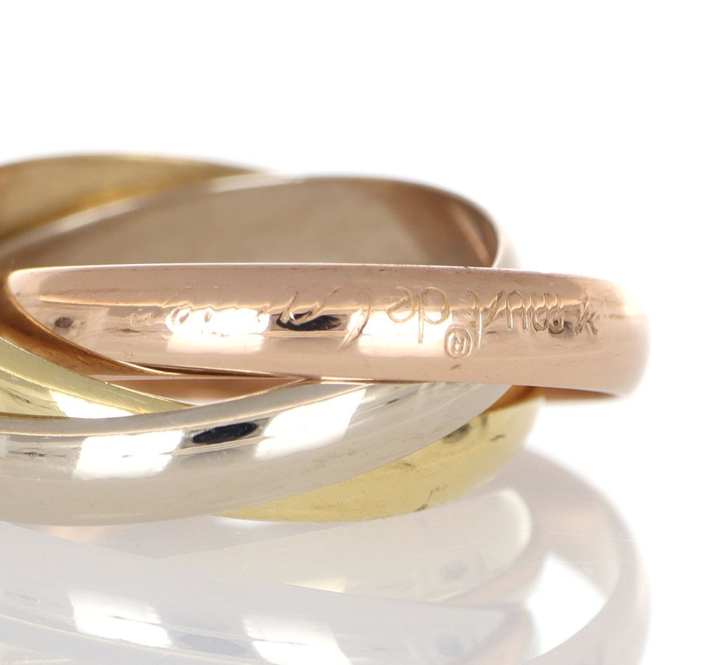 χωρίς τιμή ασφαλείας - Cartier - Δαχτυλίδι - Trinity - 18 καράτια Λευκός χρυσός, Κίτρινο χρυσό, Ροζ χρυσό #1.0