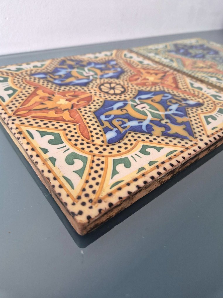 Art Nouveau Tile (2) - Onda - Art Nouveau - 1900-1910 - Colorful tiles  #2.1