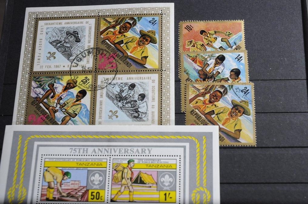 Tematic - Colecție cu, printre altele, teme diverse, serii, blocuri, țări și altele în cărți de inventar (234 #3.2