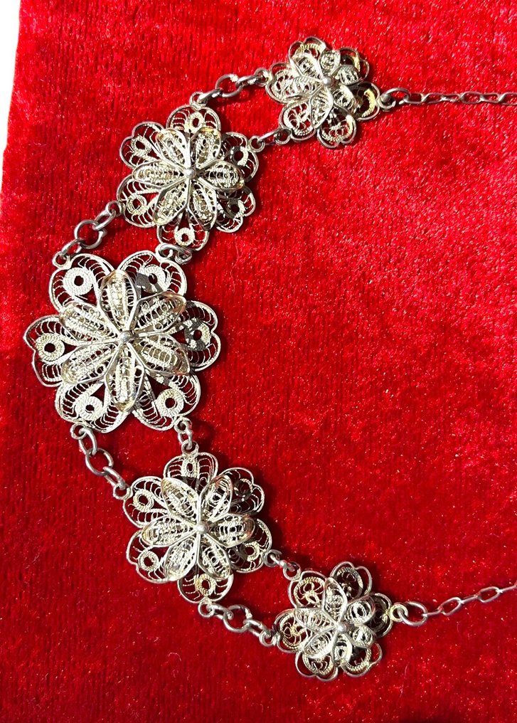 Sans prix de réserve - Ensemble de bijoux 2 pièces Argent - Filigrane de style ottoman #3.2