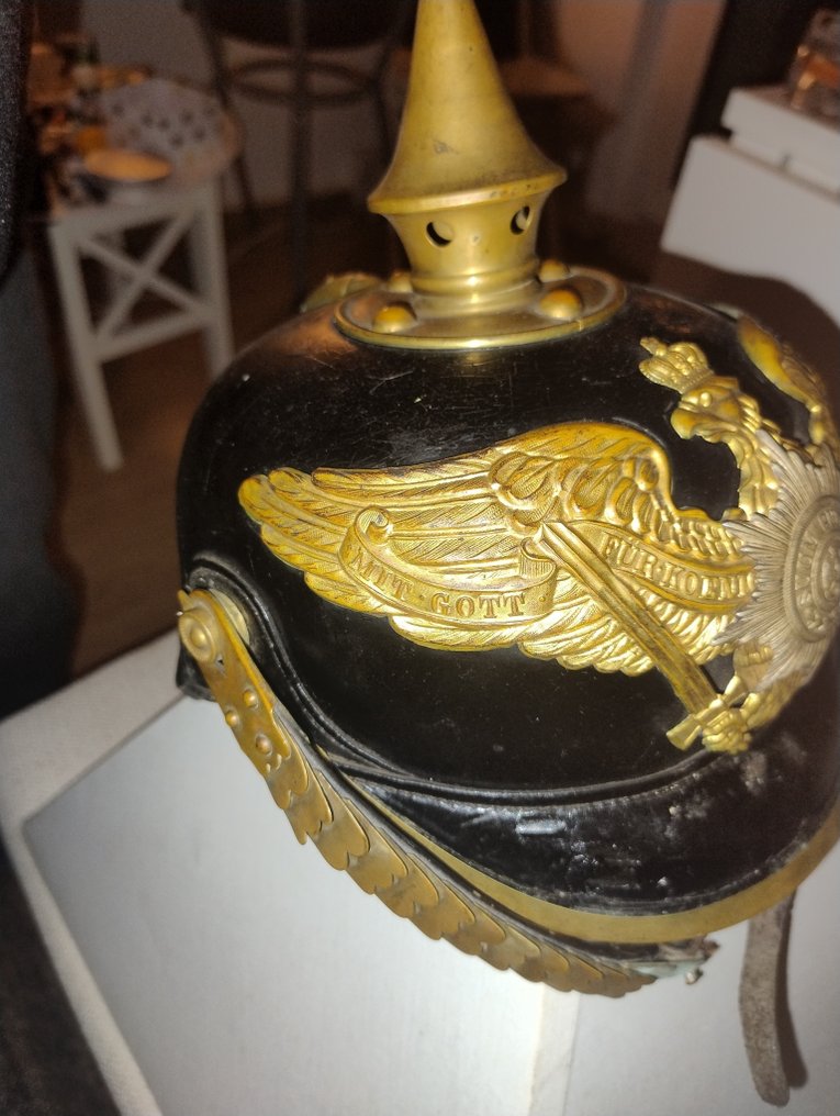 Saksa - Armeijan/Jalkaväki - Sotilaan kypärä - Preussilainen Pickelhaube - 1913 #3.2