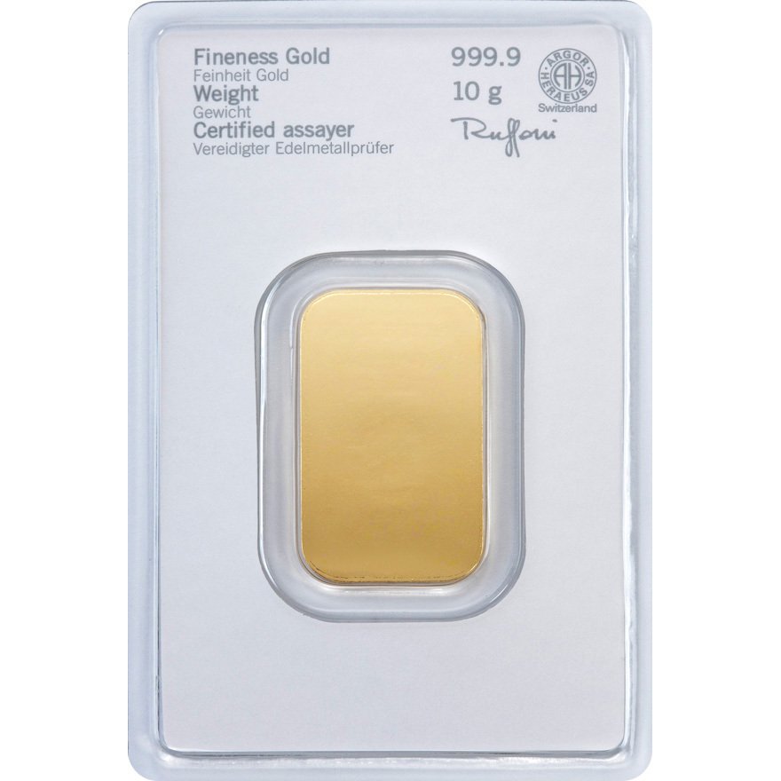 10 grammi - Oro .999 - Heraeus - Sigillato e con certificato #1.0