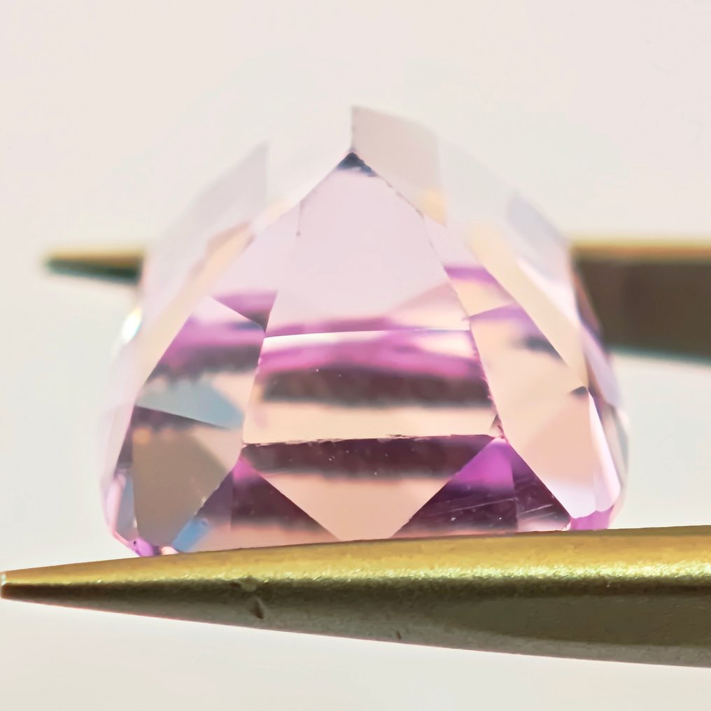 Senza Prezzo di Riserva Kunzite - 24.82 ct - Antwerp Laboratory for Gemstone Testing (ALGT) - Kunzite rosa #3.2