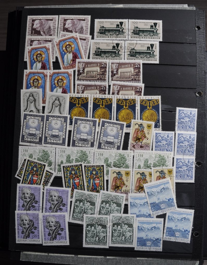 Austria  - Large collection including, among others, many Postfris, blocks of 4, quantities, series, and much #1.0