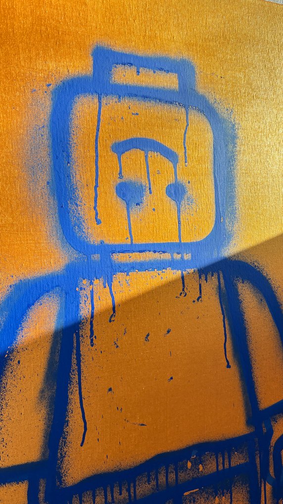 Sven Pels - "Pop Figure Gold" - Graffiti Pop Art Figure #2.1